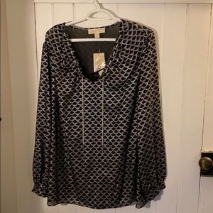 MIchael Kors Black/Silver Top